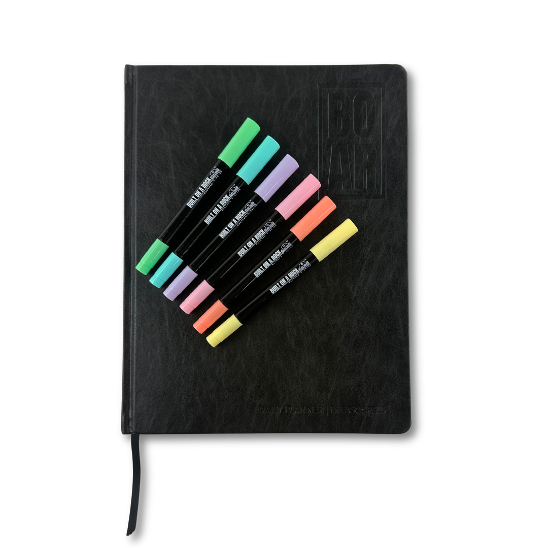 Pens on top of planner combo