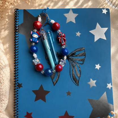 3-in-1 Christian Bookmark | Keychain | Bible Study Pen & Highlighter | Patriotic July 4 Bookmark | Bible Journal Accessory | Christian Gift