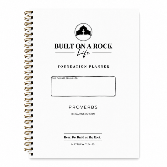 The 31-Day Foundation Planner: Proverbs Edition